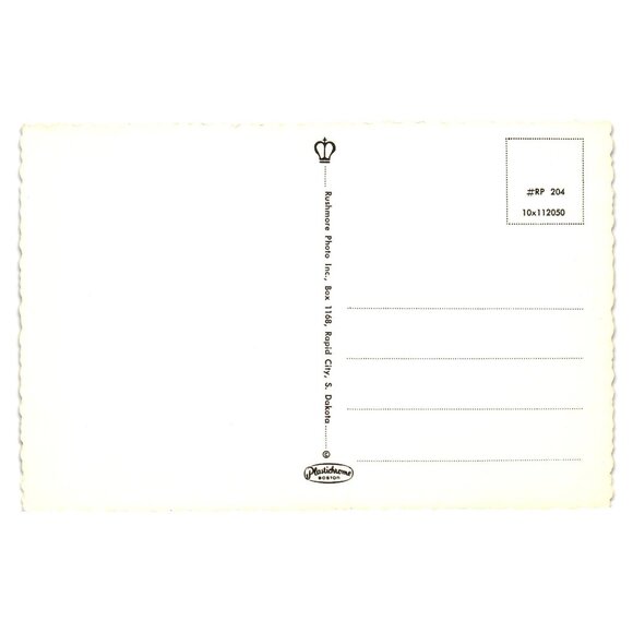 Profile Washington Mount Rushmore Vintage Postcard South Dakota Unused Tourism - Picture 2 of 2